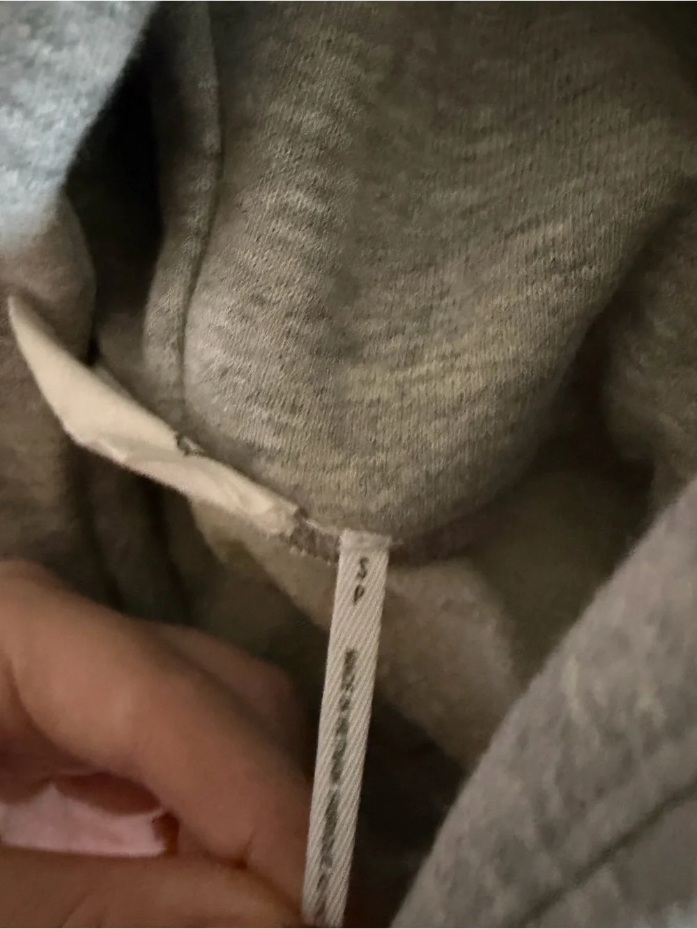 UO Gray Hooded Sweatshirt with Embroidered Bow